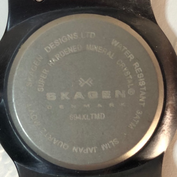 Men’s Brown Skagen 694xltmd titanium mesh  watch needs battery and band - Picture 13 of 16